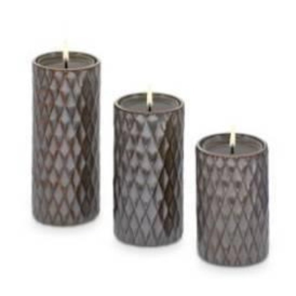 Signature Elevated Large Tealight Trio